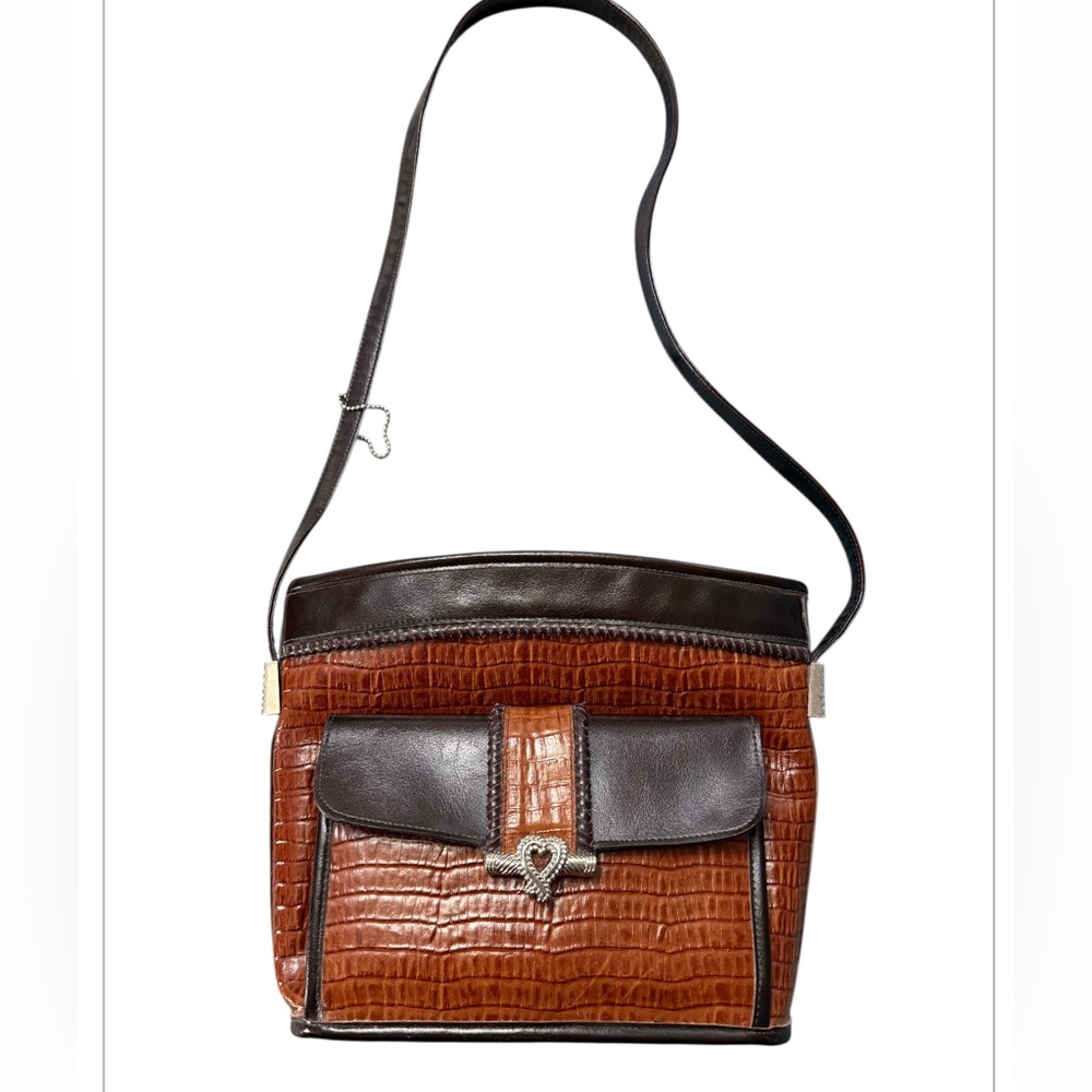Vintage Faux‎ Croc Shoulder Bag – Brighton-Inspired